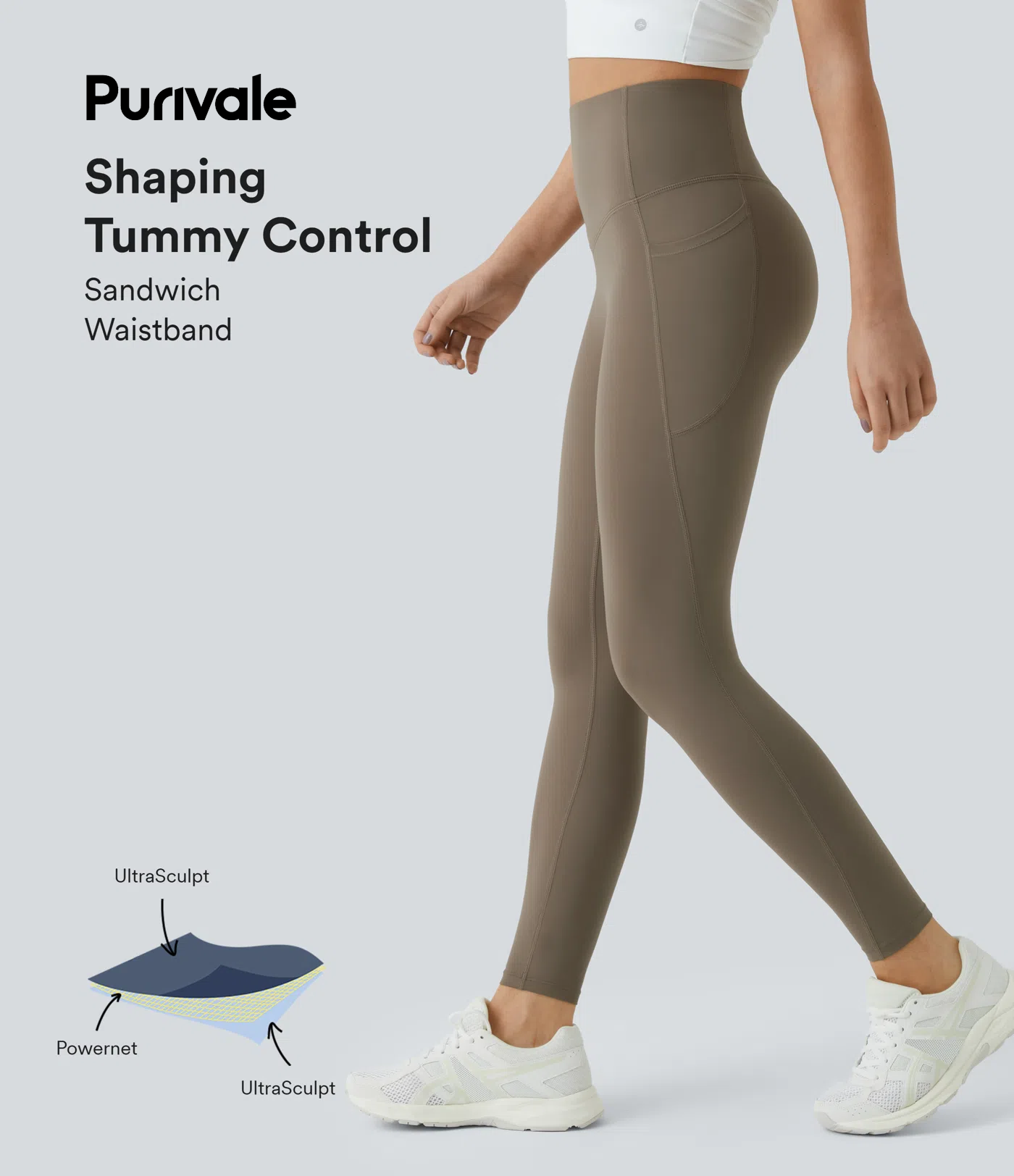 Purivale™ High-Waisted Tummy Control Leggings